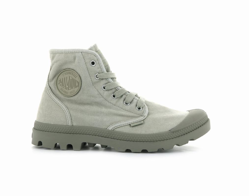 Palladium Pampa Hi Men's Boots Light Green (EPVW68490)